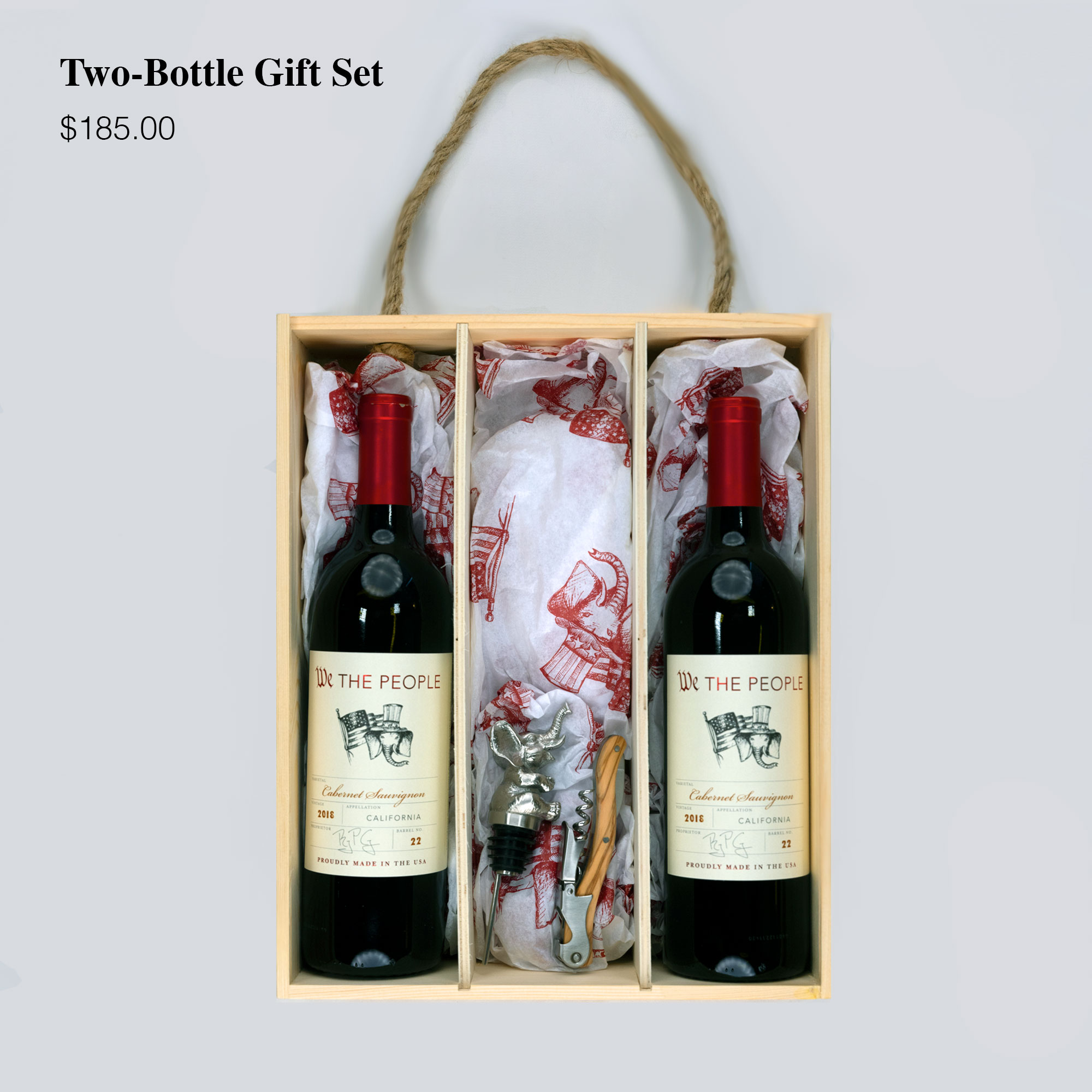 2 Bottle Gift Set Sauvignon We The People Wine